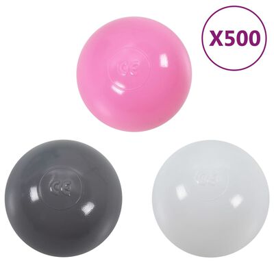 vidaXL krāsainas rotaļu bumbiņas bērnu baseinam, 500 gab.