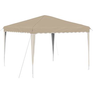vidaXL Pop-up svinību teltis 288 x 288 x 245 cm Krēmkrāsa