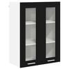 vidaXL Piekarams skapītis ar durvīm Melns ozolkoks 60 x 31 x 80 cm