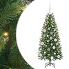 vidaXL Mākslīgā Ziemassvētku eglīte Zaļa 120 cm PE un PVC
