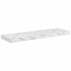 vidaXL Sienas plaukts 2 pcs Balts marmors 80 x 23,5 x 4 cm