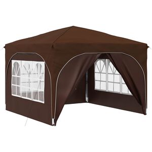 vidaXL Pop-up svinību teltis 290 x 290 x 245 cm Brūna