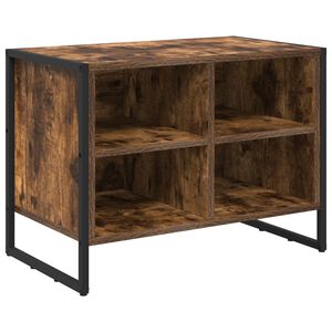 vidaXL Apavu skapis 60 x 35 x 44 cm Inženierijas koks Dūmu ozols