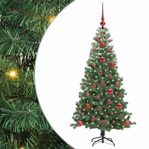 vidaXL Ziemassvētku eglīte Zaļa 120 cm PVC