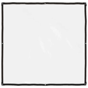 vidaXL caurspīdīgs brezents ar cilpiņām, 2x2 m, polietilēns