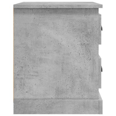 vidaXL naktsskapītis, betona pelēks, 39x39x47,5 cm, inženierijas koks