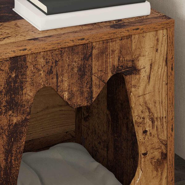 vidaXL Kaķu māja Vecs koks 42,5 x 40 x 53,5 cm Inženierijas koks