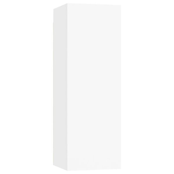 vidaXL TV skapītis, 30,5x30x90 cm, balts, inženierijas koks