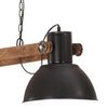 vidaXL griestu lampa, industriāls dizains, 25 W, melna, 109 cm, E27
