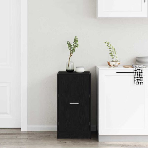 vidaXL Aptiekāra skapis Melns ozols 40 x 41 x 77.5 cm