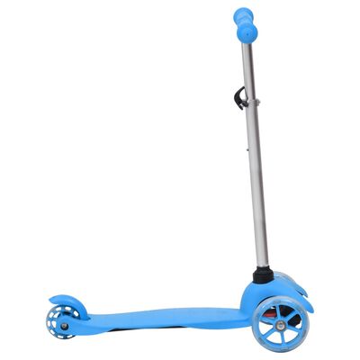 vidaXL bērnu skrejritenis, regulējama stūre, 3 riteņi, alumīnijs, zils