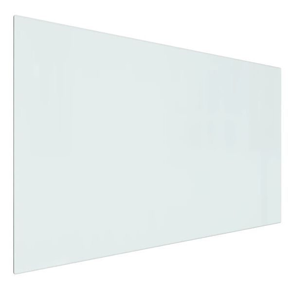vidaXL kamīna plāksne, taisnstūra forma, stikls, 100x60 cm