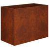 vidaXL Dārza stādītājs Rūsa 80 x 40 x 60 cm Novecināts tērauds