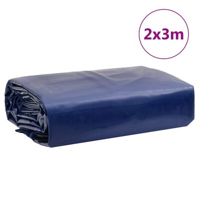 vidaXL brezenta pārklājs, zils, 2x3 m, 650 g/m²