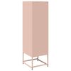 vidaXL Highboard Pink 36x39x123 cm Auksti velmēts tērauds