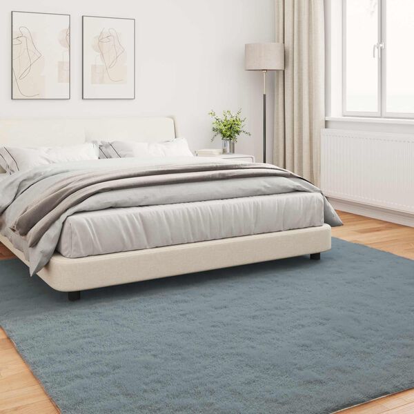 vidaXL Mākslīgā tru&scaron;a kažokādas paklājs Olite Antracīts 240 x 240 cm