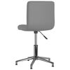 3087659 vidaXL Swivel Dining Chair Grey Faux Leather (334400)