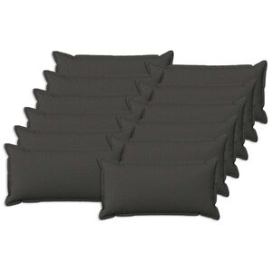 vidaXL Spilvenu pārvalks 12 gab. HOUTEN Tum&scaron;i pelēka 40 x 80 cm