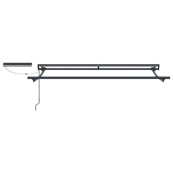 vidaXL Elektriska atvelkamā nojume Sarkana 3,5 x 2 m