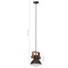 vidaXL griestu lampa, industriāls dizains, melna, 25 W, 19 cm, E27