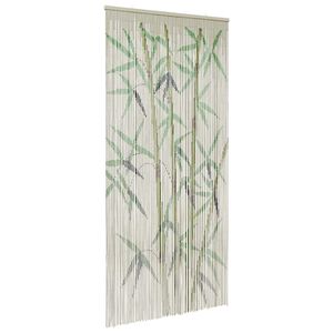 vidaXL kukaiņu durvju aizkaru bambusa apdruka 90x220 cm bambusa