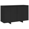 vidaXL kumode, melna, 120x41x75 cm, inženierijas koks