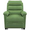 vidaXL masāžas krēsls, paceļams, gaiši zaļš samts