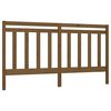 vidaXL gultas galvgalis, medus brūns, 206x4x100 cm, priedes masīvkoks
