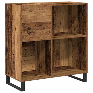 vidaXL Pla&scaron;u skapis Vecs koks 84,5 x 38 x 89 cm Inženierijas koks