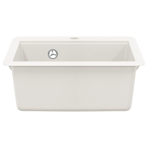 vidaXL Izlietne Balts 470 x 440 mm Granīts