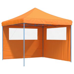 vidaXL saliekama svinību nojume, 2 sānu sienas, oranža