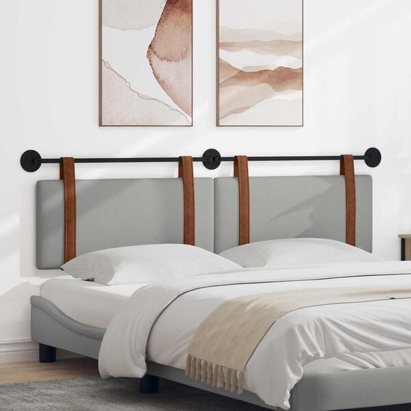 vidaXL Karājo&scaron;s galvgalis Mākoņu pelēka 170 x 55 x 5 cm Antīks PU