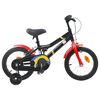 vidaXL Bērnu Velosipēds 16 Collas no 4-6 gadiem Melns Sarkans