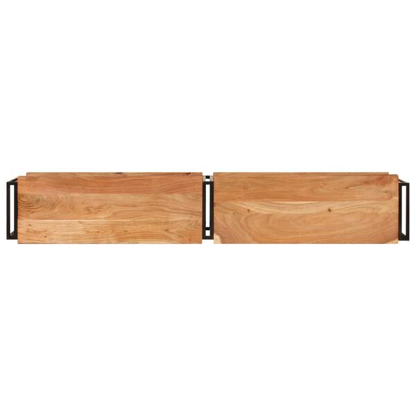 vidaXL TV skapītis, 180x30x40 cm, akācijas masīvkoks