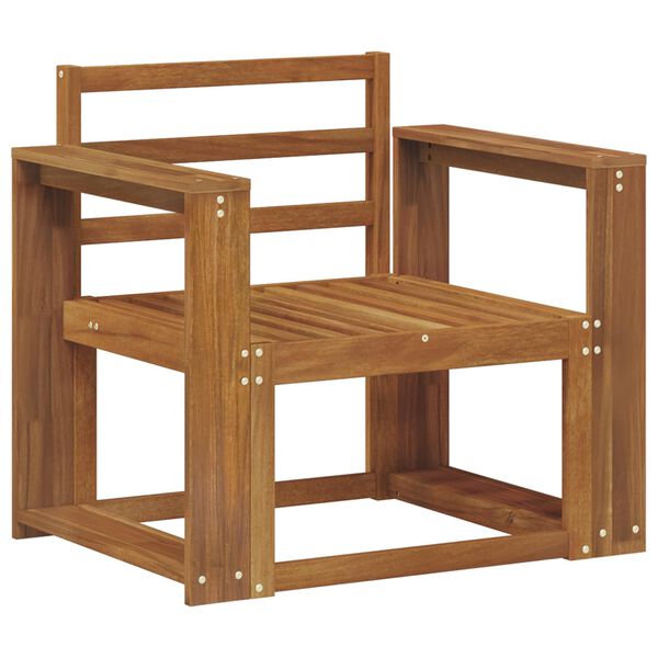 vidaXL Āra dīvānu komplekts Cietā akācijas koks Dabiska