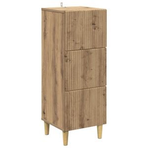 vidaXL Atvilktņu skapis 33 x 34,5 x 90 cm Inženierijas koks