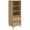 vidaXL Augstais skapītis Artisan Ozols 40 x 36 x 110 cm