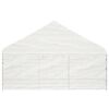 vidaXL nojume ar jumtu, balta, 20,07x5,88x3,75 m, polietilēns