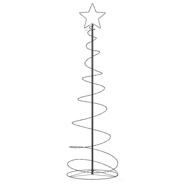 vidaXL LED Ziemassvētku eglīte 120 LED Silti Balta 180 cm