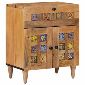 vidaXL Nakts skapītis Dabiska 50 x 33 x 60 cm Cieta mango koksne