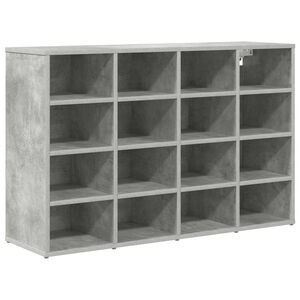 vidaXL Apavu skapis 103 x 30 x 67 cm Inženierijas koks Betona pelēks