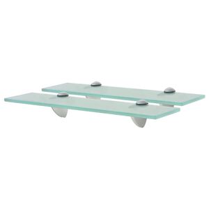 vidaXL sienas plaukti, 2 gab., 40x20 cm, 8 mm, stikls