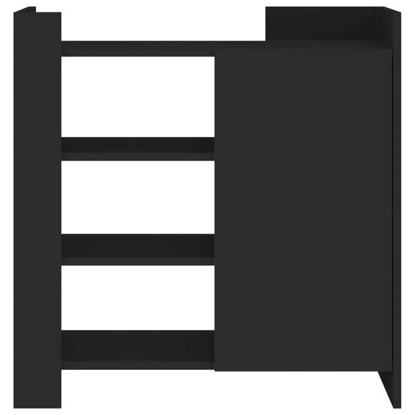 vidaXL kumode, melna, 73,5x35x75 cm, inženierijas koks