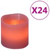 vidaXL elektriskās LED sveces, 24 gab., silti baltas