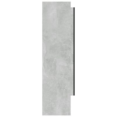 vidaXL vannasistabas skapītis ar spoguli, 80x15x60cm, betonpelēks, MDF