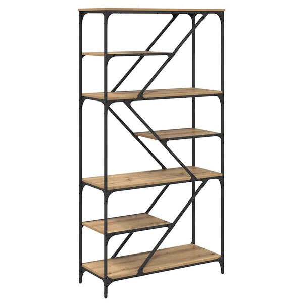 vidaXL Grāmatu plaukts Artisānā ozols 91 x 36 x 176 cm