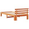 vidaXL Gultas rāmis Vaks brūns 90 x 190 cm Ciets priedes koks