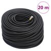 vidaXL hibrīda gaisa &scaron;ļūtene, melna, 0,6", 20 m, gumija un PVC