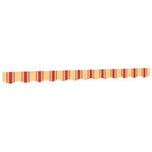 vidaXL markīzes volāna nomaiņa, dzeltens un oranžs svītras, 280x20 cm