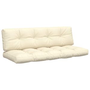 vidaXL pale&scaron;u spilveni, 2 gab., audums, krēmkrāsas